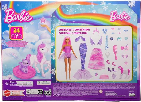 🎄 Barbie Adventskalender 2025 mit Puppe & 24 Überraschungen für 23,99€ (statt 28€)