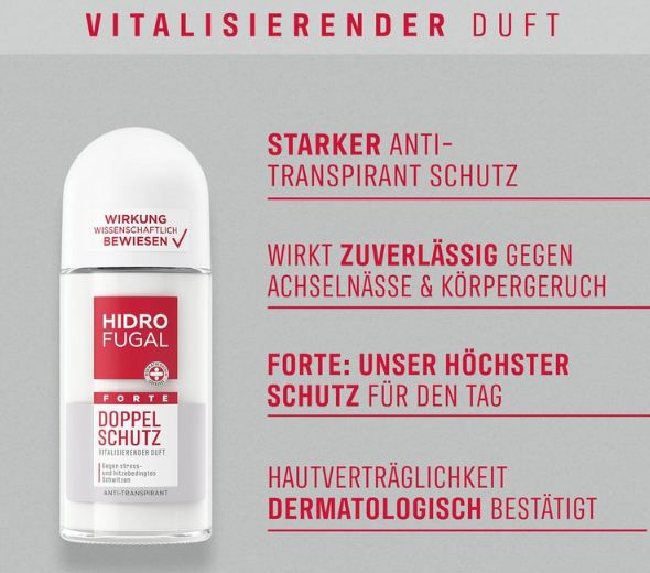🧴 Hidrofugal Forte Doppel Schutz Roll-on, 50ml ab 2,96€ (statt 4,49€) 🧴 Hidrofugal Forte Doppel Schutz Roll on, 50ml ab 2,96€ (statt 4,49€)