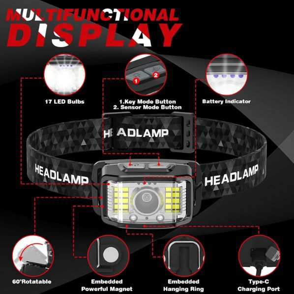 💡 2er Set Aaizplz LED Stirnlampe mit Akku, 2.000 Lumen, 16 Lichtmodi für 11,39€ (statt 19€) 💡 2er Set Aaizplz LED Stirnlampe mit Akku, 2.000 Lumen, 16 Lichtmodi für 11,39€ (statt 19€)