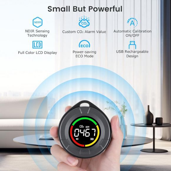 🚨 INKBIRDPLUS Tragbarer CO2 Melder mit LCD Display für 34,99€ (statt 40€)