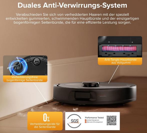 🧹 roborock QV 35S Set Saugroboter mit Wischfunktion für 449,99€ (statt 550€)