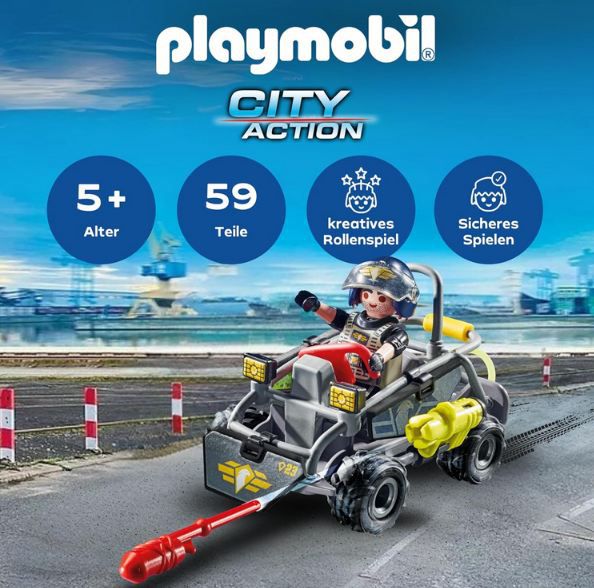 🚓 Playmobil 71147 City Action SWAT Multi Terrain Quad für 9,99€ (statt 16€)