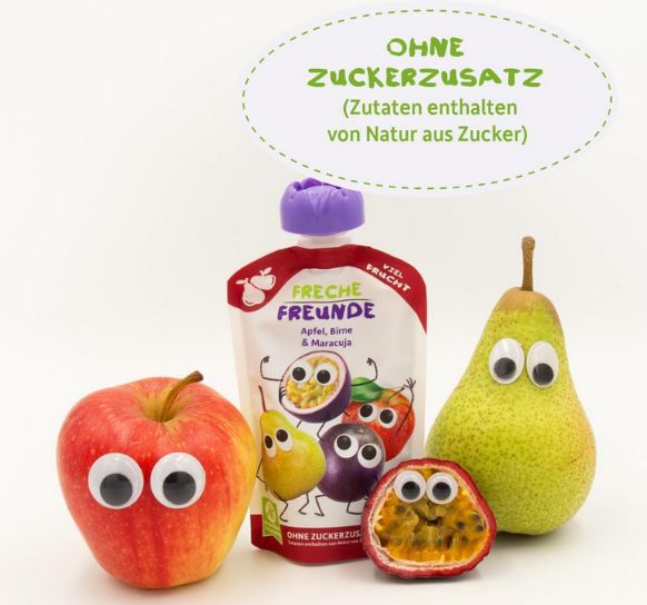 🍐 6er Pack Freche Freunde Bio Quetschie Apfel, Birne & Maracuja ab 2,83€ (statt 6€)