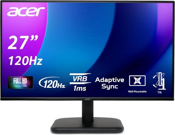 🖥️ Acer EK271 G 27 Full HD Monitor mit 120Hz für 84,99€ (statt 110€)