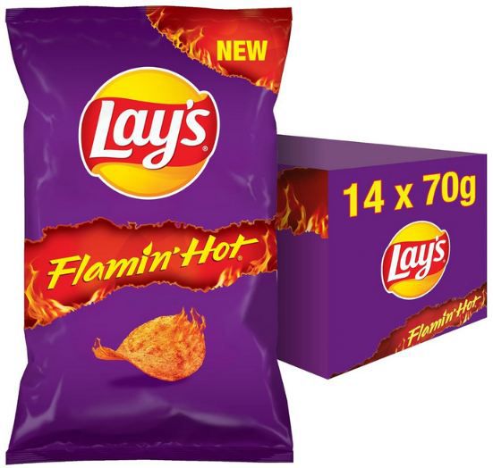 🥵 14er Pack Lays Flamin Hot Spicy Kartoffelchips für 13,99€ (statt 21€)