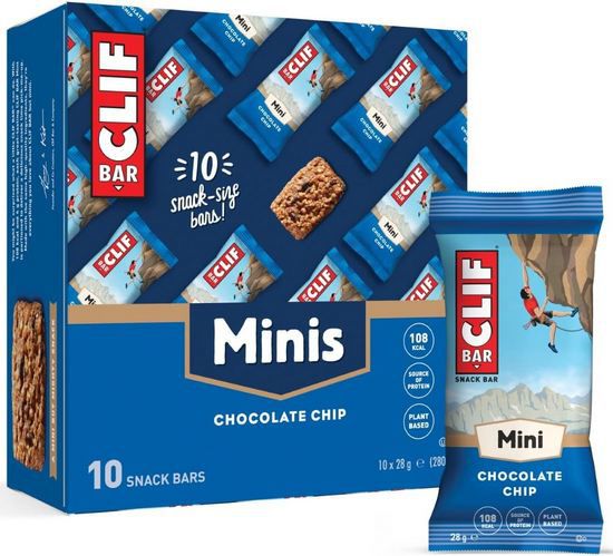 😋 10er Pack Clif Bar Mini Snackriegel Chocolate Chip für 8,54€ (statt 13€)