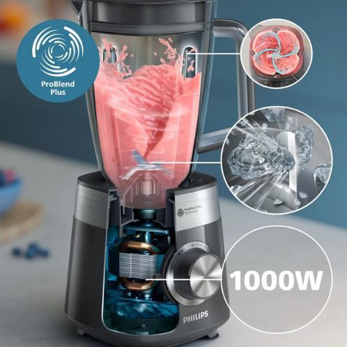 🍲 Philips 5000 Serie Standmixer mit 1.000W & 2L für 46,99€ (statt 62€)
