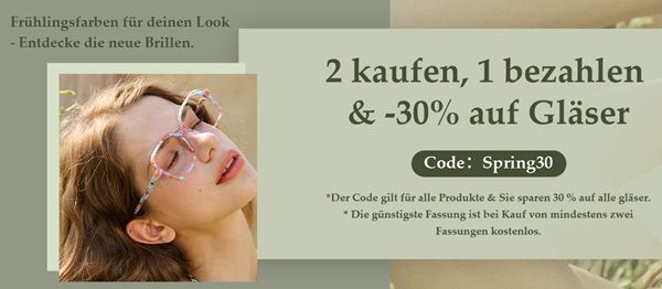 👓 Firmoo Herbst Sale: Zwei Brillen kaufen   nur eine bezahlen & 30% Rabatt auf Gläser