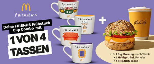 đ McDonalds: Eine FRIENDS-Tasse zum FrĂŒhstĂŒck oder zum McCafĂ© gratis dazu đ McDonalds: Eine FRIENDS Tasse zum FrĂŒhstĂŒck oder zum McCafĂ© gratis dazu