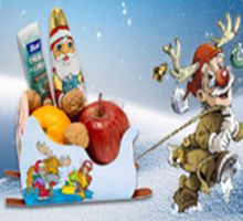 Globus: Nikolausschlitten basteln und kostenlos befüllen lassen