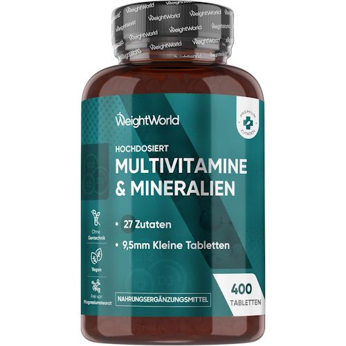 💊 WeightWorld 400 Multivitamin Tabletten für 13,49€ (statt 20€)