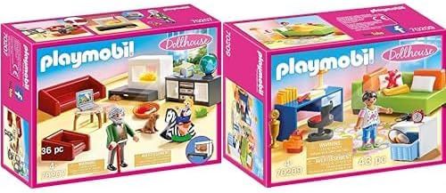 🏠 Playmobil 70207 Gemütliches Wohnzimmer & 70209 Jugendzimer für 16,48€ (statt 28€)