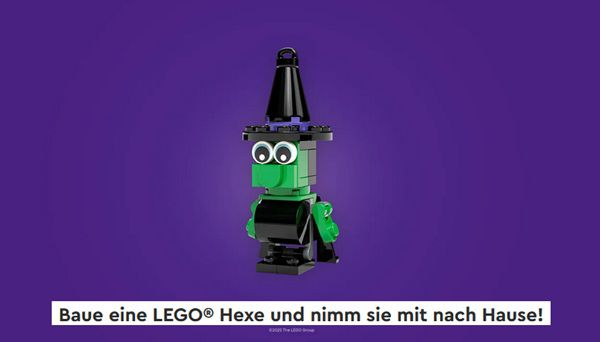 🧙‍♀️ Gratis: LEGO Hexe bei Bauaktion in LEGO Stores am 22.10. & 23.10.