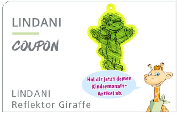 Linda Apotheken: LINDANI Reflektor Giraffe gratis erhalten