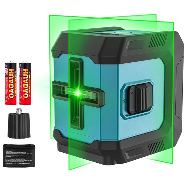 🟢 Selbstnivellierender Kreuzlinienlaser (Grün) mit IP54 für 23,99€ (statt 30€)