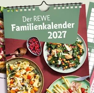 🗓️ Kostenloser Rewe Familienkalender 2027 – ab jetzt in den Märkten verfügbar
