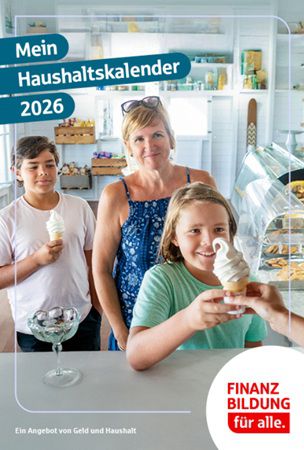Haushaltskalender 2026, Haushaltsbuch etc. kostenlos anfordern