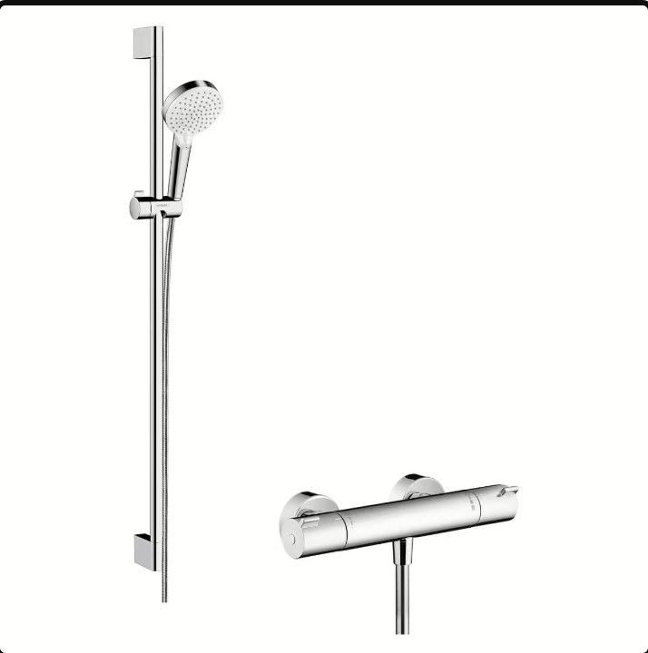 Hansgrohe Brausegarnitur Crometta mit Ecostat 1001 CL