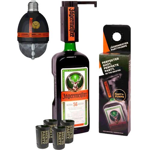 🦌 Jägermeister Party Bundle mit Lampe für 39,80€ (statt 63€)
