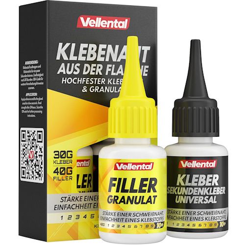 💧 Vellental Sekundenkleber extra stark mit Filler für 10,43€ (statt 15€)