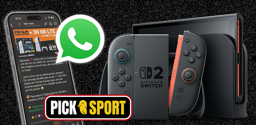 🚨WhatsApp Gewinnspiel zusammen mit PickSport und coolen Preisen🙌