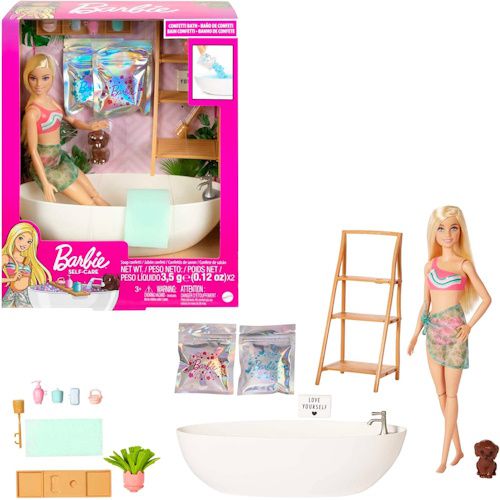 🛁 Barbie-Badeset mit Hündchen, Badewanne und Konfettiseife für 14,99€ (statt 25€)