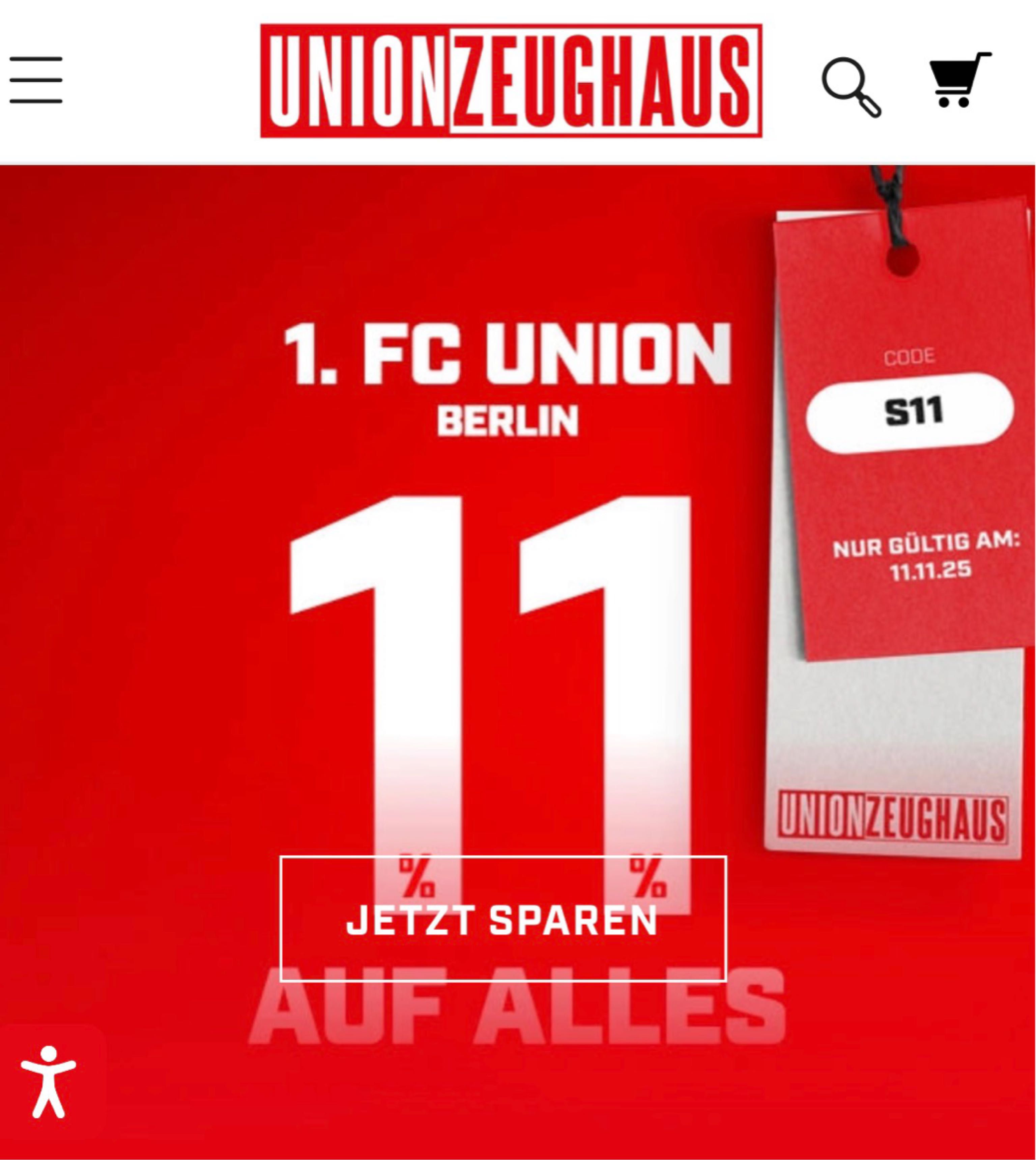 11% Rabatt im 1. FC Union Berlin Fanshop