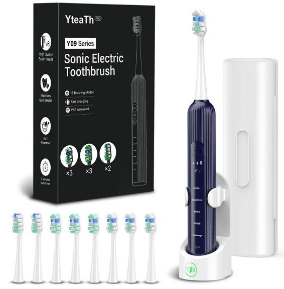 🪥 Yteath Pro Elektrische Schallzahnbürste mit 5 Putzmodi für 9,99€ (statt 20€)