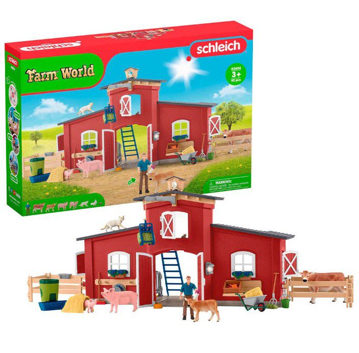 🐄🐖 schleich 42606 – Große Farm mit Tieren und Zubehör für 49,99€ (statt 66€)