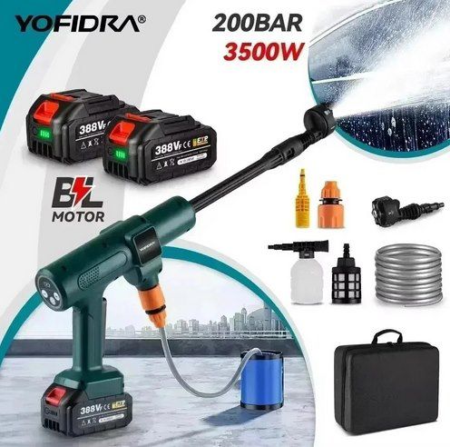 💦 YOFIDRA 200Bar Akku 6in1 Hochdruckdreiniger für 28,19€ (statt 40€)