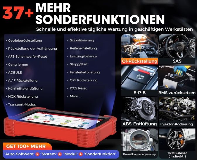 🚗 LAUNCH X431 CRP919XBT Elite OBD2 Diagnosegerät mit 37 Funktionen für 413€ (statt 479€)