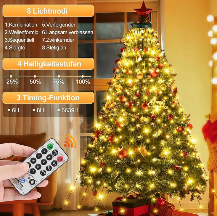 🎄 LaiTeny Ringlichterkette mit 240 LEDs mit 8 Modi & Fernbedienung für 12,23€ (statt 20€) 🎄 LaiTeny Ringlichterkette mit 240 LEDs mit 8 Modi & Fernbedienung für 12,23€ (statt 20€)
