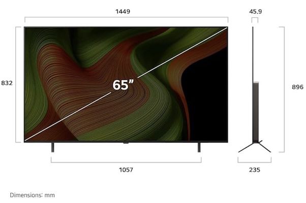 📺 LG OLED65B59LA   65 Zoll OLED AI TV für 999€ (statt 1.185€)