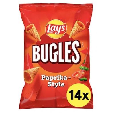 😋 Amazon: Chips und Knabbereien stark reduziert z.B. 14x 75g Lay’s Bugles Paprika für 17€ (statt 26€)