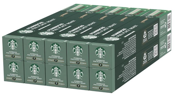 100x Starbucks Pike Place Roast by Nespresso Kaffeekapseln für 33,56€ (statt 45€) 100x Starbucks Pike Place Roast by Nespresso Kaffeekapseln für 33,56€ (statt 45€)
