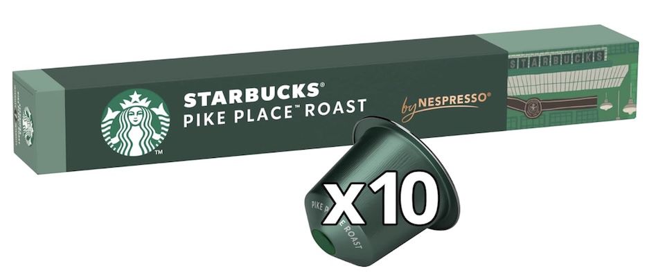 100x Starbucks Pike Place Roast by Nespresso Kaffeekapseln für 33,56€ (statt 45€) 100x Starbucks Pike Place Roast by Nespresso Kaffeekapseln für 33,56€ (statt 45€)