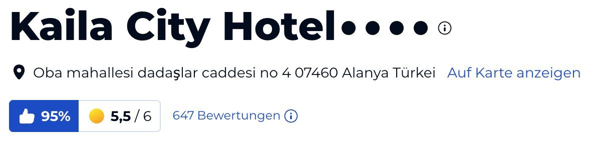 ☀️ 1 Woche Alanya im ⭐⭐⭐⭐ Hotel (95%) ➡️ inkl. Flüge, Transfers & All Inklusive ab 343€ p.P.