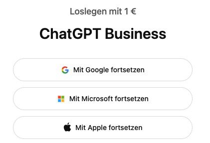 💡 ChatGPT Business mit bis zu 5 Accounts ➡️ einen Monat lang für 1€ testen (statt 34€) 💡 ChatGPT Business mit bis zu 5 Accounts ➡️ einen Monat lang für 1€ testen (statt 34€)