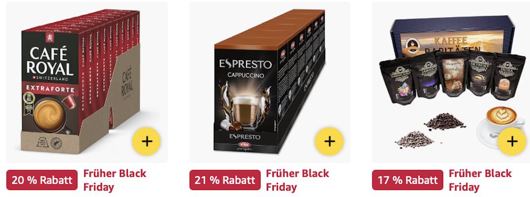 🔝☕️ Amazon: Kaffeebohnen, Pads & Kapseln stark reduziert z.B. Lavazza Qualita Rossa für 16€ (statt 22€) 🔝☕️ Amazon: Kaffeebohnen, Pads & Kapseln stark reduziert z.B. Lavazza Qualita Rossa für 16€ (statt 22€)