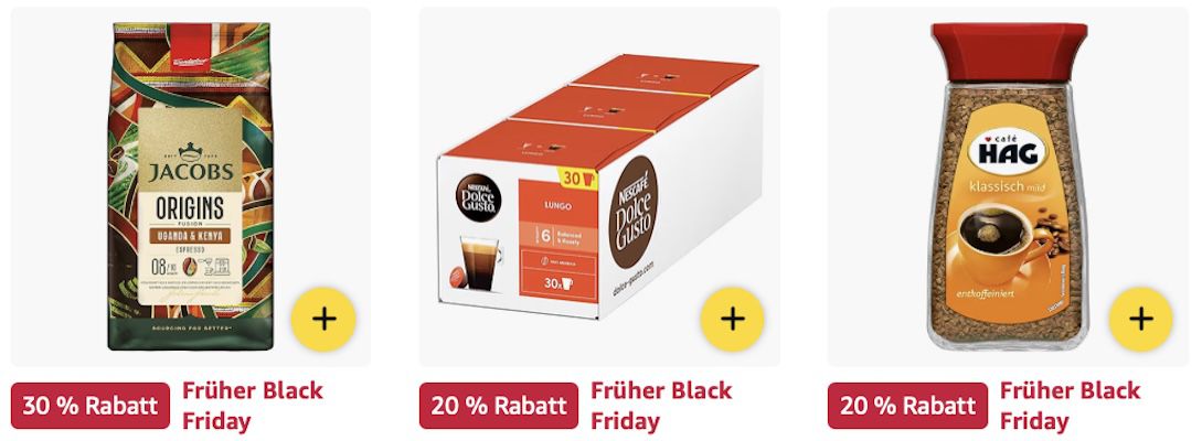 🔝☕️ Amazon: Kaffeebohnen, Pads & Kapseln stark reduziert z.B. Lavazza Qualita Rossa für 16€ (statt 22€)