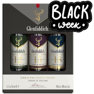 🦌 Glenfiddich Single Malt Whisky Probierset (3x 5cl) 🥃 12, 15 und 18 Jahre 🧨 für 8,99€ (statt 17€)