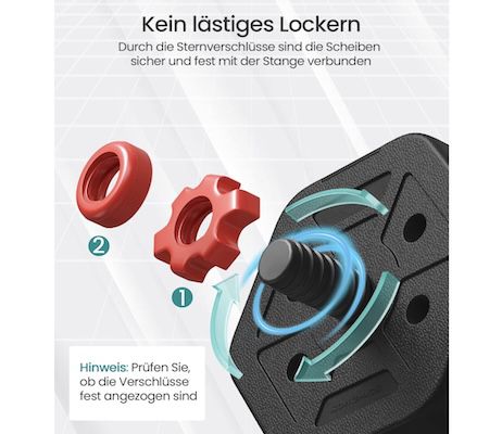 🏋️ SONGMICS 20kg Hantelset für 27,99€ (statt 33€)