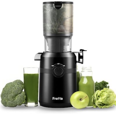 Fretta Entsafter Slow Juicer mit 108mm Einfüllöffnung für 79,99€ (statt 148€)