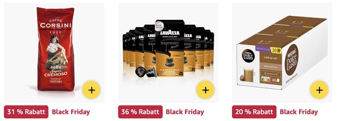 🤑🔝☕️ Amazon: Kaffeebohnen, Pads & Kapseln im Black Friday Sale z.B. Lavazza Qualità Oro Kaffeebohnen für 17€ (statt 22€) 🤑🔝☕️ Amazon: Kaffeebohnen, Pads & Kapseln im Black Friday Sale z.B. Lavazza Qualità Oro Kaffeebohnen für 17€ (statt 22€)