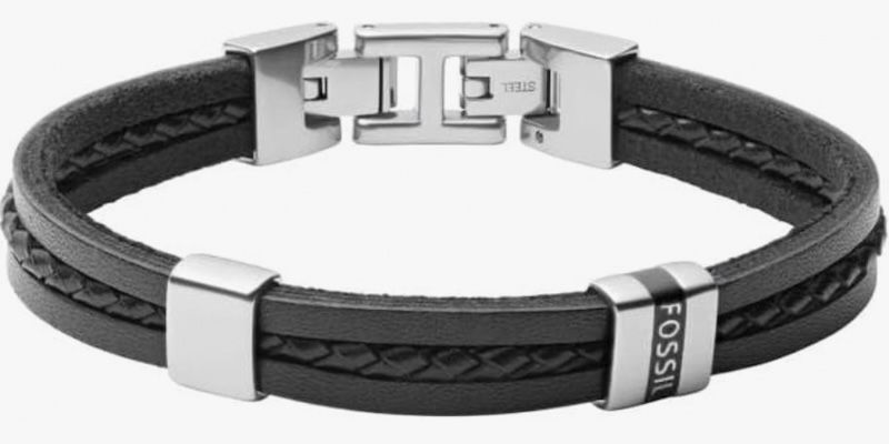 Fossil Herrenarmband mit Faltverschluss für 26,70€ (statt 38€)