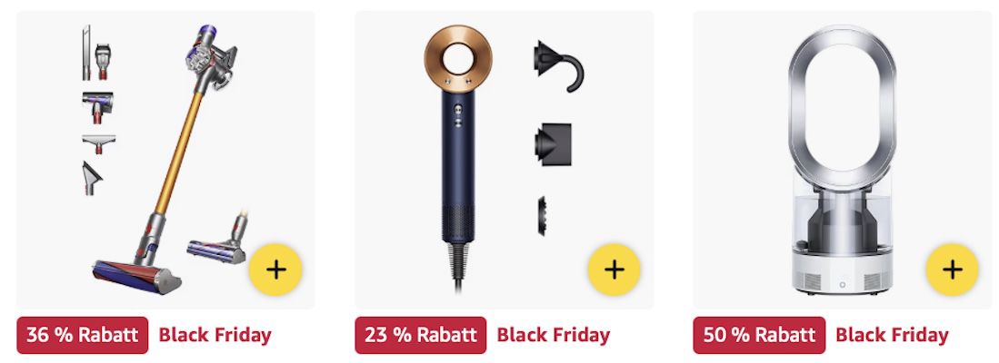 🤑 Amazon: Dyson Black Week Sale z.B. OnTrac kabelloser Kopfhörer für 249€ (statt 299€)