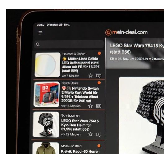 Wir brauchen mal wieder Feedback! iPAD User (Mein-Deal App) Bitte kommentieren!