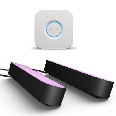 💡 2x Philips Hue White & Color Ambiance Play Lightbar + Hue Bridge für 79,99€ (statt 165€)