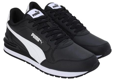 👟 PUMA Unisex St Runner V4 LSneaker aus Leder in Schwarz und Weiss für 32,95€ (statt 46€)