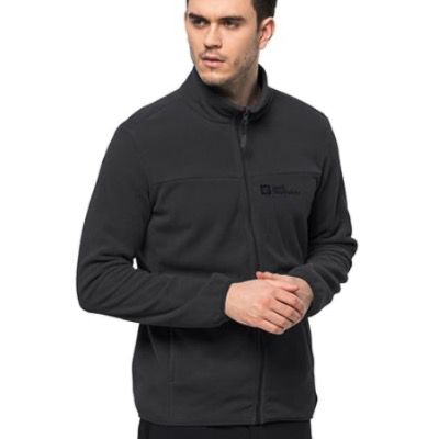 🐺💨 Jack Wolfskin Herren Fleecejacke Beilstein FzM in Schwarz für 44,90€ (statt 74€)